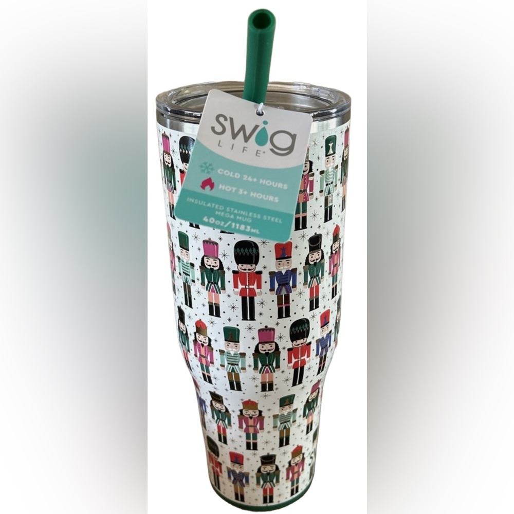 Swig Life 40 oz  Insulated Tumbler with Nutcracker Design
